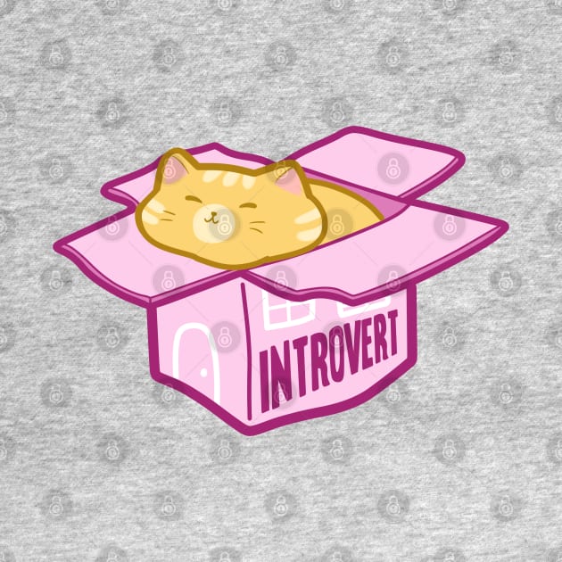 Introvert - Purrsonality Cats T-Shirt by 1 in 100